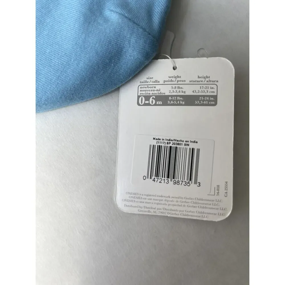 Newborn 0-6M Baby Beanie Light Blue Navy Blue Hat Clothes Brand New With Tags